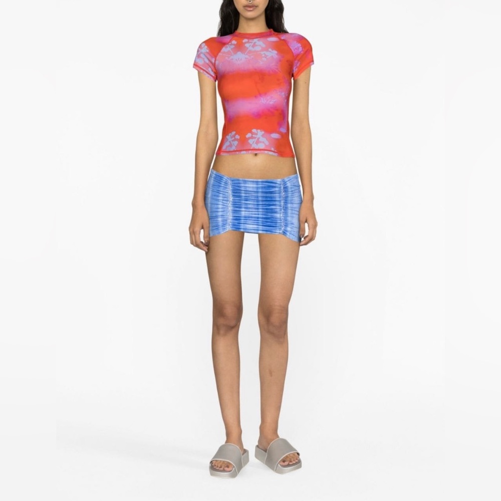 hrh crystal-embellished ruched mini skirt